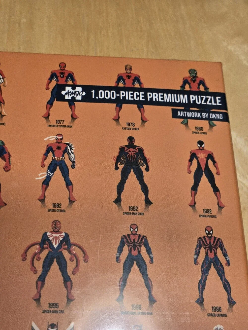 Mondo Marvel Spider-Verse 1000-Piece Puzzle featuring art by DKNG - Sealed